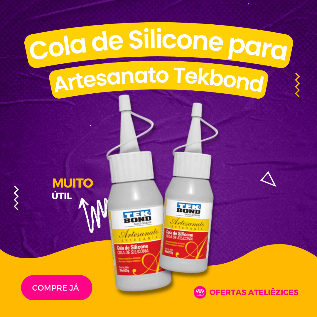 Cola de Silicone para Artesanato Tekbond - Oferta Promoção Cupom - Fornecedor de material para artesanato - Armarinhos Aviamentos (1)